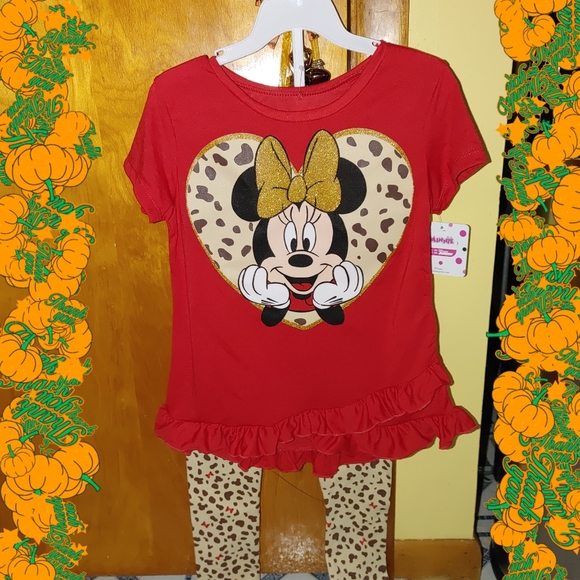 SOLD NWT Minnie Mouse 2 Piece- legging/shirt set! - Picture 1 of 4